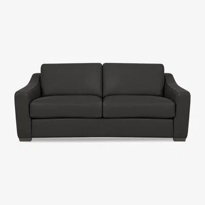 Furniture Village World of Leather - Nap 3 Seater Leather Sofa - Black - Sofas and Armchairs - In Time for Christmas