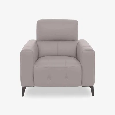 Furniture Village New York HW Leather Chair - Feather