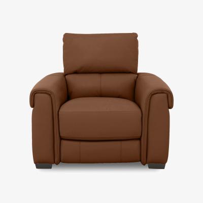 Furniture Village Nixon Leather Chair - Warm Brown