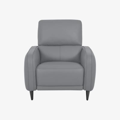 Furniture Village Domicil - Logan NC Leather Chair - NP Paloma Grey