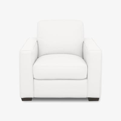 Furniture Village Parma Leather Armchair - NC Star White