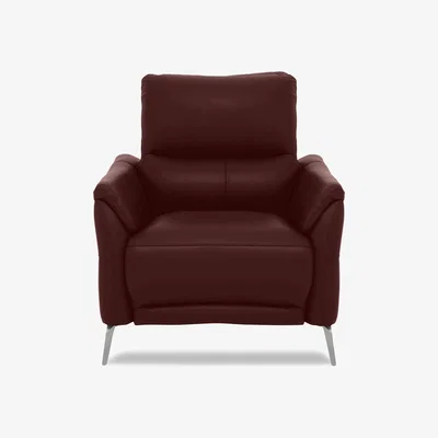 Furniture Village Daytona Leather Chair - Ruby
