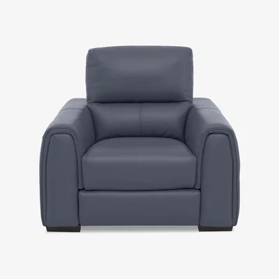 Furniture Village Flex BV Leather Armchair - BV Ocean Blue