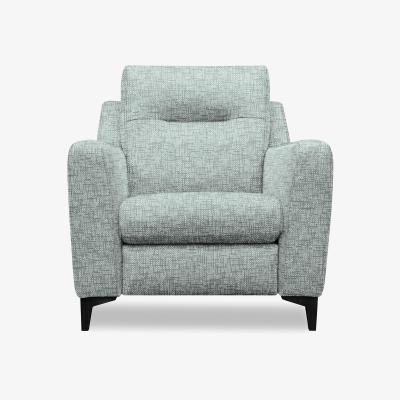 Furniture Village G Plan - Arlo Fabric Chair - Remco Light Grey with Ebony Feet