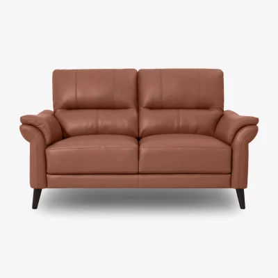 Furniture Village Winner 2 Seater Leather Sofa - Butterscotch - Sofas and Armchairs