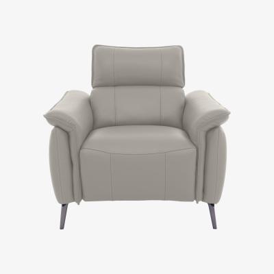 Furniture Village Jude Leather Armchair - Grey