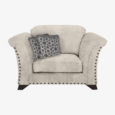 Furniture Village Holly Fabric Snuggler With Studs