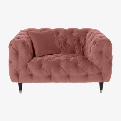 Furniture Village Cecilia Fabric Snuggler - Pink
