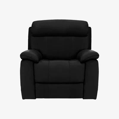 Furniture Village Moreno NC Leather Armchair with Power Recliner - Black