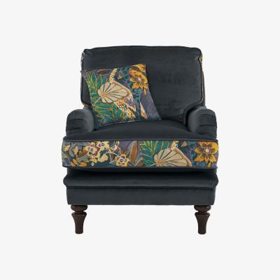 Furniture Village The Botanical Collection Tropicana Fabric Patterned Armchair - Grey