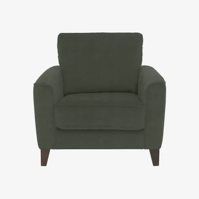 Furniture Village Brondby Fabric Armchair - R352 Forest Green