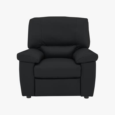 Furniture Village Lazio Leather Power Recliner Armchair - Black