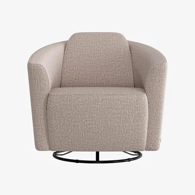 Furniture Village Nicoletti - Ketty Fabric Swivel Chair - Pink