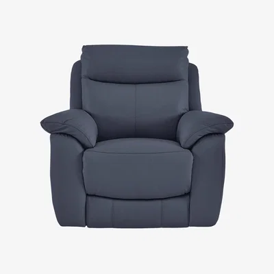 Furniture Village World of Leather - Echo Leather Armchair - BV Ocean Blue