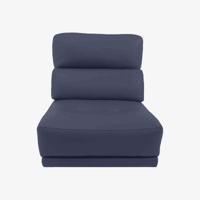 Furniture Village Adama BV Leather Armless Unit - BV Ocean Blue