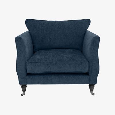 Furniture Village Boutique Chatterley Chair - Bolero Midnight with Ebony Castor
