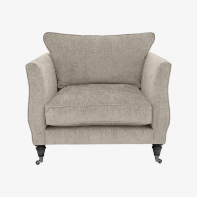 Furniture Village Boutique Chatterley Chair - Bolero Quill with Ebony Castors