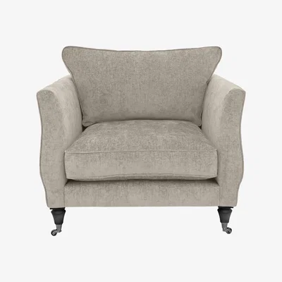 Furniture Village Boutique Chatterley Chair - Bolero Quill with Ebony Castors