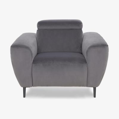 Furniture Village Nicoletti Italia - Milano Fabric Power Recliner Chair - Selma Topo