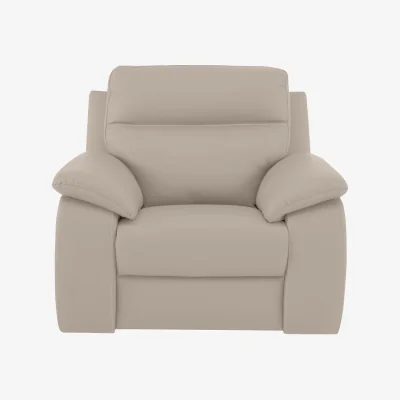 Furniture Village Nicoletti - Pepino Leather Power Recliner Armchair - Botera Crema