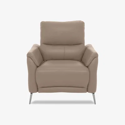 Furniture Village Daytona Leather Power Recliner Chair - Barley