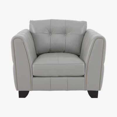 Furniture Village Allegra Leather Armchair - Grey