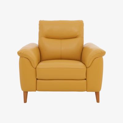 Furniture Village Morgan Leather Armchair - Yellow