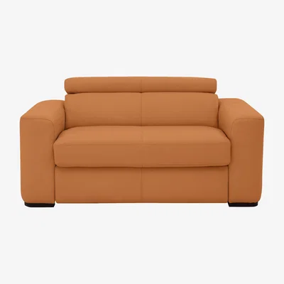 Furniture Village Infinity Leather Chair Sofabed - Yellow- World of Leather