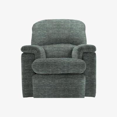 Furniture Village G Plan - Chloe Small Fabric Manual Recliner Armchair - Waffle Marine