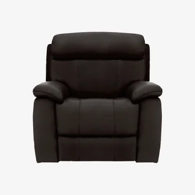 Furniture Village Moreno BV Leather Armchair - Dark Chocolate
