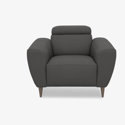 Furniture Village Nicoletti Italia - Milano Leather Chair - Botero Grigio