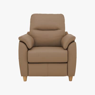 Furniture Village G Plan - Spencer Leather Recliner Armchair - Beige