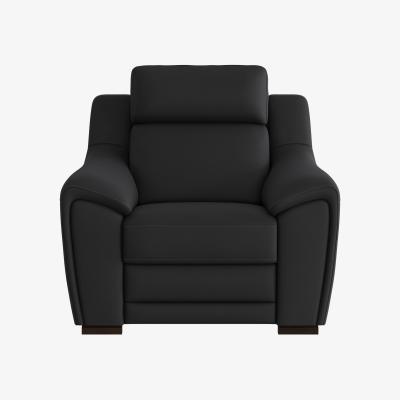 Furniture Village Nicoletti - Tosca Leather Power Recliner Armchair - Black