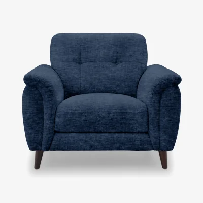 Furniture Village Chantilly Fabric Armchair - Aston Navy