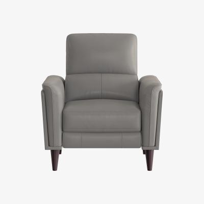 Furniture Village Compact Collection Klein NC Leather Chair - Sleet