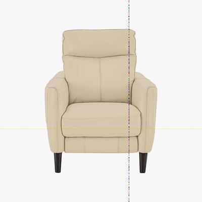Furniture Village Compact Collection Petit Leather Battery Recliner Armchair- World of Leather