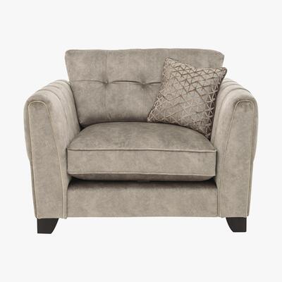Furniture Village Ariana Fabric Classic Back Armchair - Beige