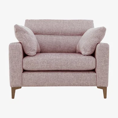 Furniture Village Uniqa Fabric Recliner Snuggle Chair - Red