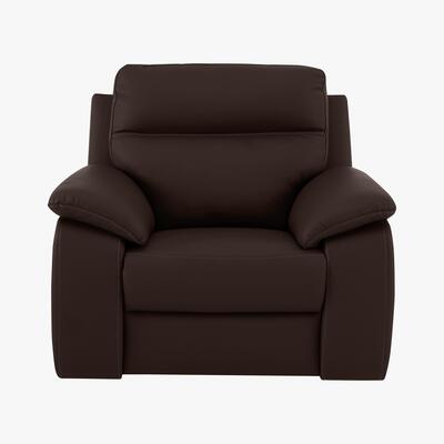 Furniture Village Nicoletti - Pepino Leather Recliner Armchair - Brown