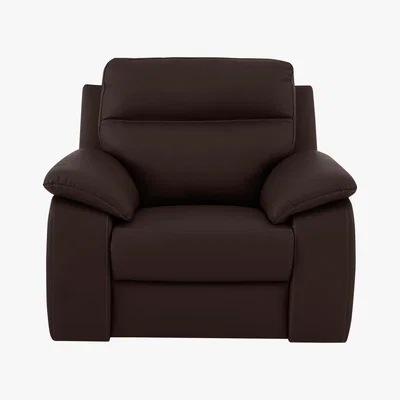 Furniture Village Nicoletti - Pepino Leather Recliner Armchair - Brown