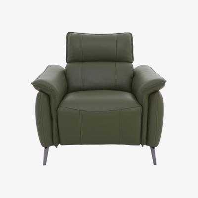 Furniture Village Jude Leather Armchair - Oslo Pine