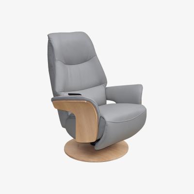 Furniture Village Olaf Leather Look Swivel Recliner Chair