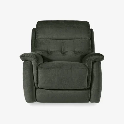 Furniture Village Springer Fabric Power Recliner Armchair - R352 Forest Green