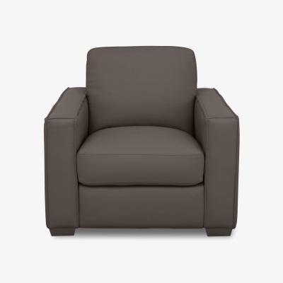 Furniture Village Parma Leather Armchair - Cacao