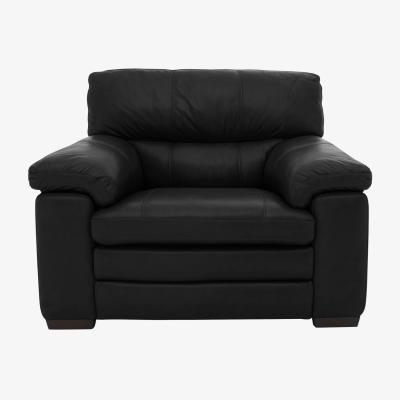Furniture Village Cozee BV Leather Armchair - Classic Black