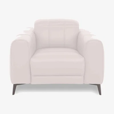 Furniture Village Ezra Leather Chair - Cotton