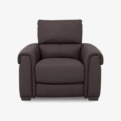 Furniture Village Nixon Leather Chair - Teak