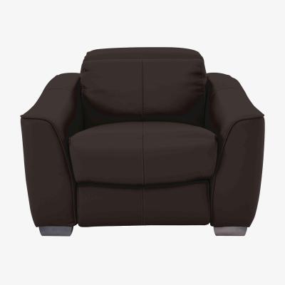 Furniture Village Xavier BV Leather Armchair - Dark Chocolate