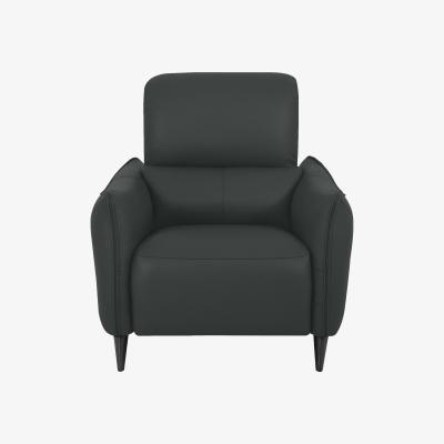 Furniture Village Domicil - Maddox Leather Power Recliner Chair - NP Shale Grey