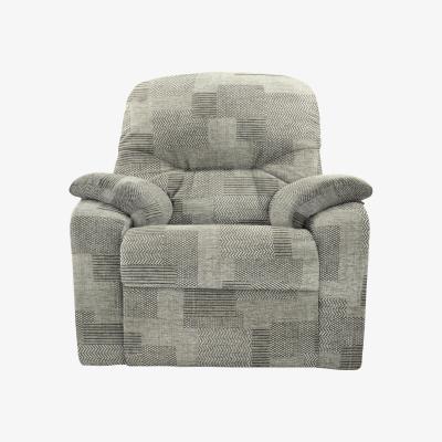 Furniture Village G Plan - Mistral Small Fabric Power Recliner Armchair - Checkers Smoke